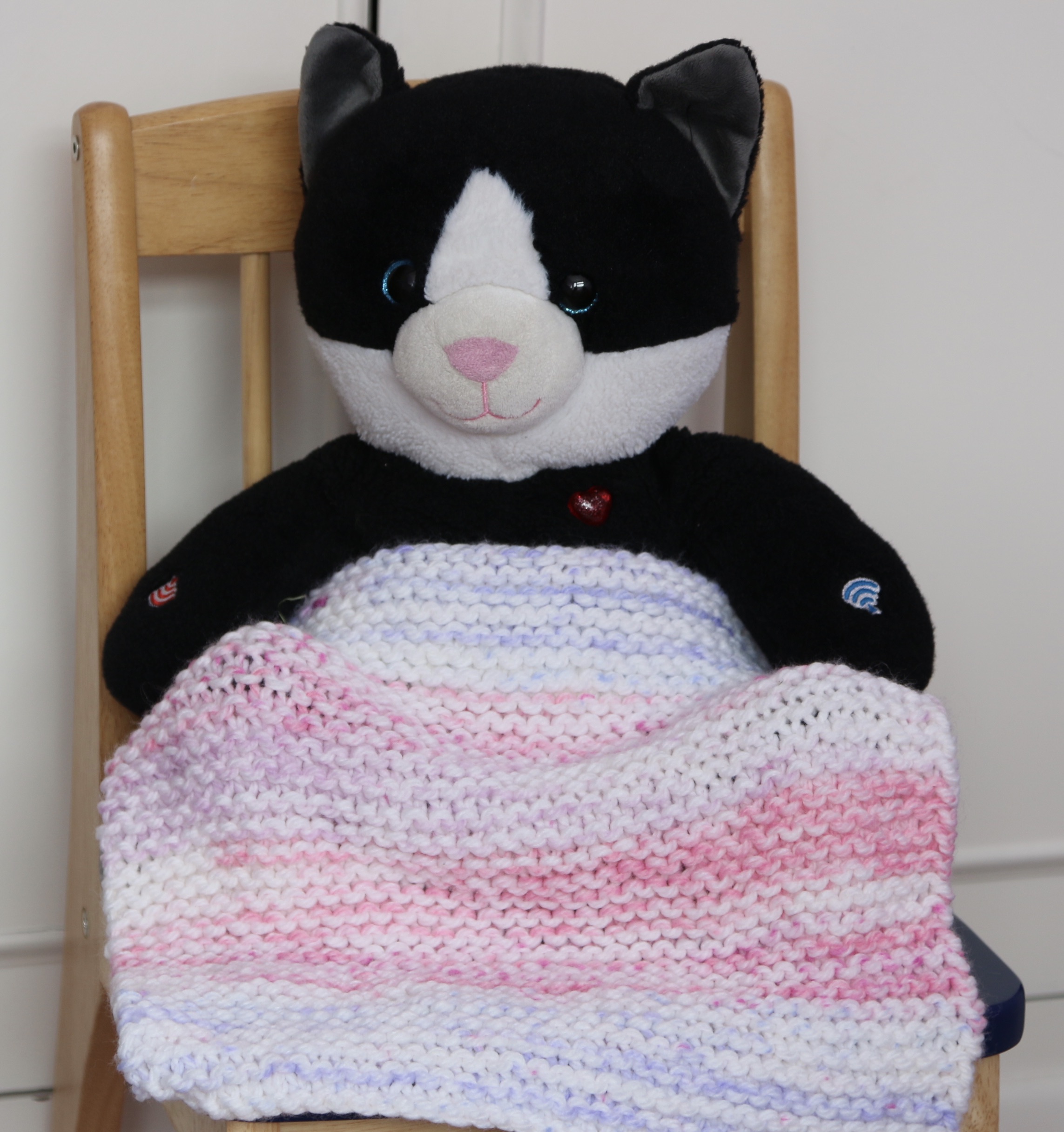 Knitting kit for a blanket for a teddy