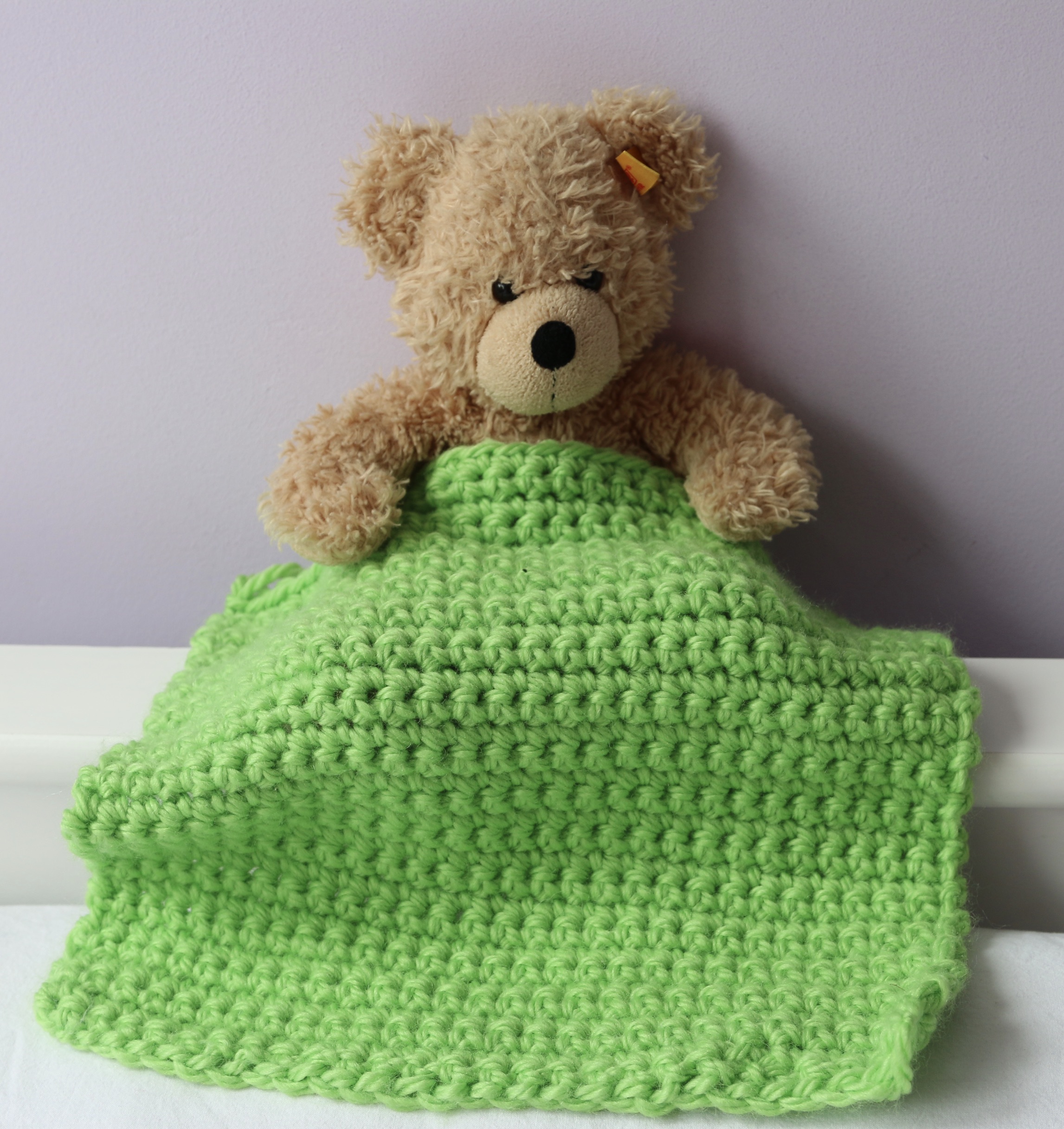 Crochet Kit for Kids Easy Peasy Blanket for a Teddy Yarn Over Coffee