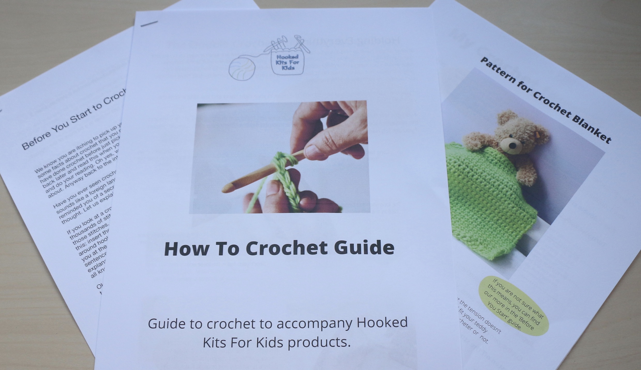 How to crochet guide for our crochet kits for kids
