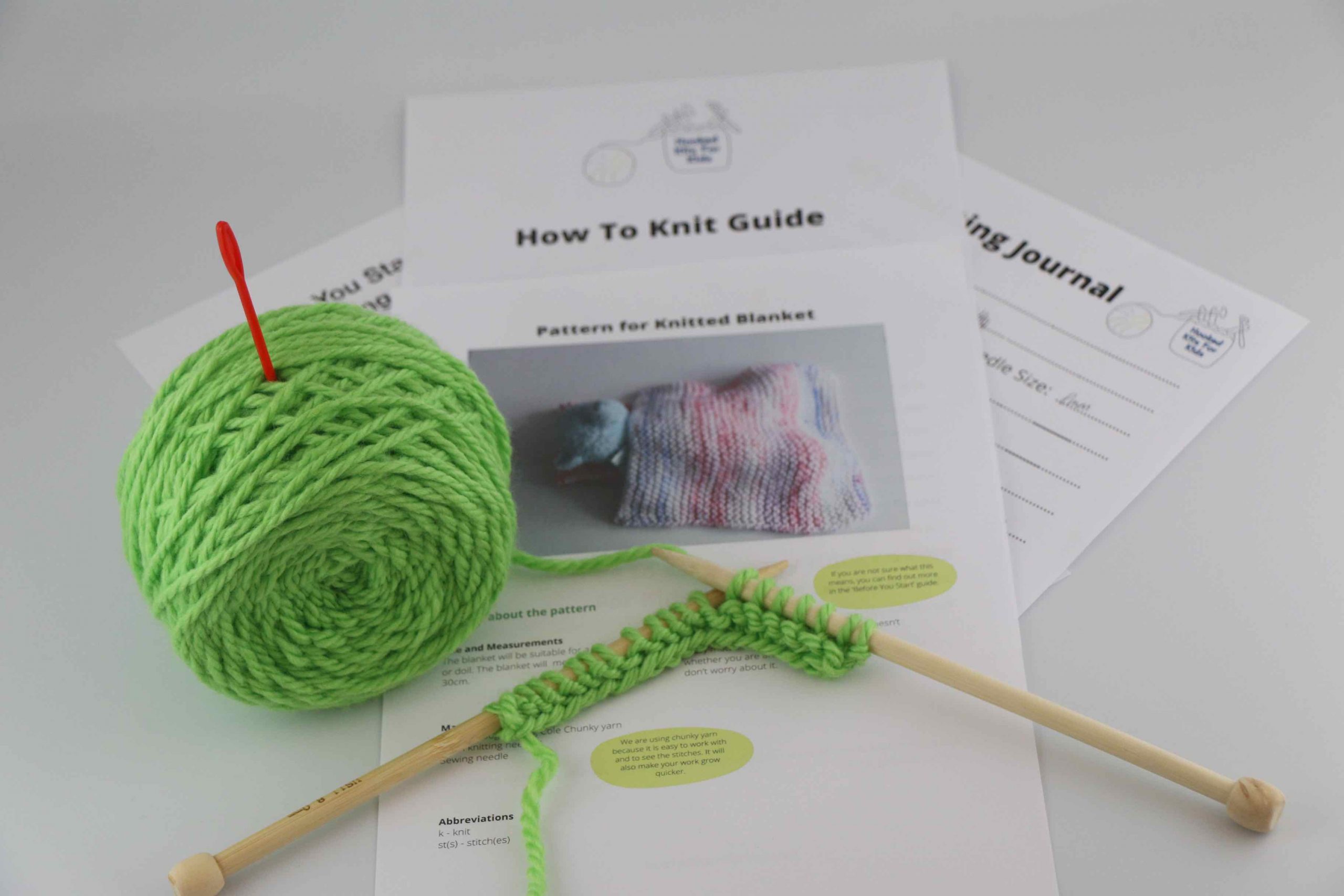 Knitting kit for kids