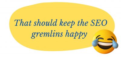 That should keep the SEO gremlins happy